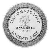 ヴィンテージ浴室手作り石けんカスタムセラミックスプル セラミックノブ (正面)