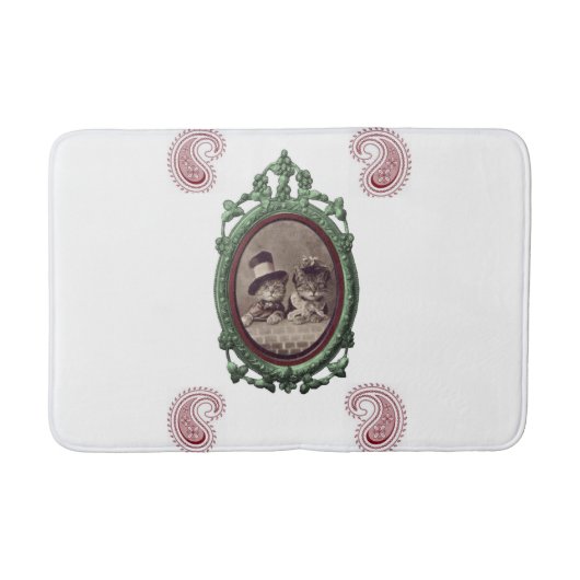 ヴィンテージ浴室浴 バスマット (正面)