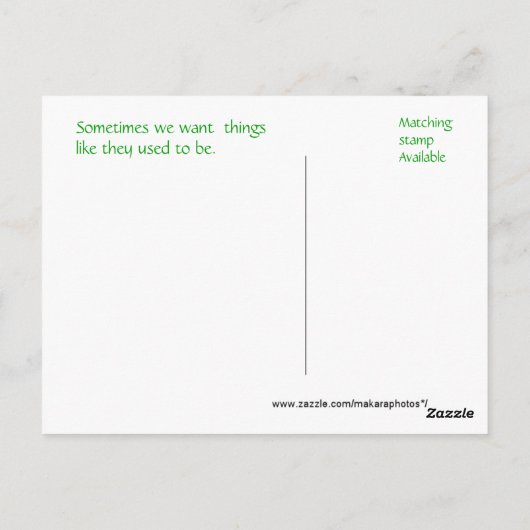 ヴィンテージ浴槽はがき – カスタマイズ ポストカード (裏面)