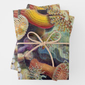 ヴィンテージ海アネモネス，アクチニエbyエルンスト・ヘイケル ラッピングペーパーシート (インサイチュ)