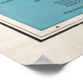 ヴィンテージ海カリブのの地図（1913年） ポスター (角)