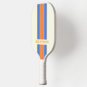 ヴィンテージ海サンストライプラリーの名前 ピックルボールラケット (左)
