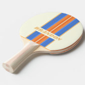 ヴィンテージ海サンストライプラリー名 卓球ラケット (正面アングル)