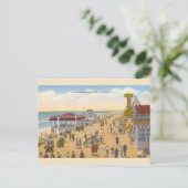 ヴィンテージ海シティニュージャージーボードウォークポストカード ポストカード (スタンド正面)