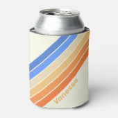 ヴィンテージ海ストライプSunの名前 缶クーラー (缶正面)