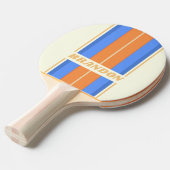 ヴィンテージ海ストライプSun Boardの名前 卓球ラケット (正面アングル)