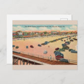 ヴィンテージ海ピアデイトナビーチはがき ポストカード (正面/裏面)