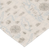 ヴィンテージ海マップパターン テーブルクロス (アングル)