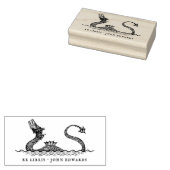 ヴィンテージ海モンスターミティカルEx Librisブック ラバースタンプ (押印)