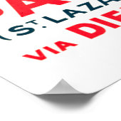 ヴィンテージ海ライナーパリロンドントラベル ポスター (角)