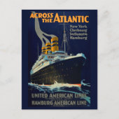 ヴィンテージ海ライナー走行葉書 ポストカード (正面)