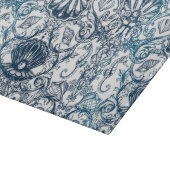 ヴィンテージ海上パターン カッティングボード (角)