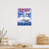 ヴィンテージ海上保安募集ポスター ポスター (キッチン)