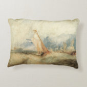 ヴィンテージ海事船シースケープバイジョセフターナー アクセントクッション (裏面)