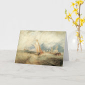 ヴィンテージ海事船シースケープバイジョセフターナー カード (黄色い花)