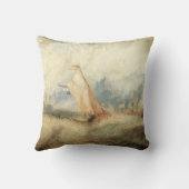 ヴィンテージ海事船シースケープバイジョセフターナー クッション (裏面)