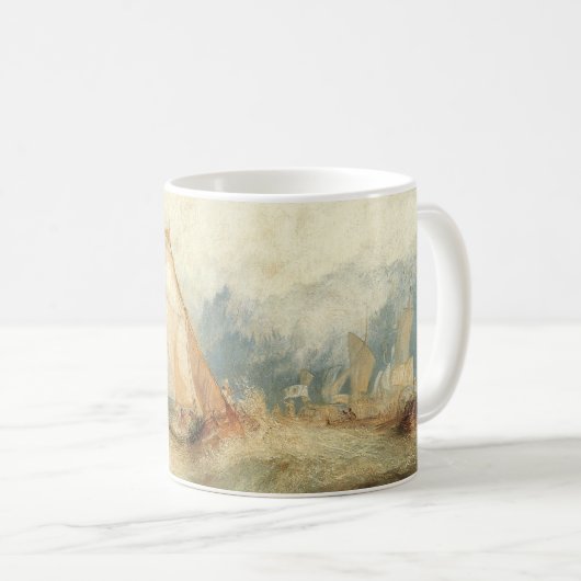 ヴィンテージ海事船シースケープバイジョセフターナー コーヒーマグカップ (正面右)