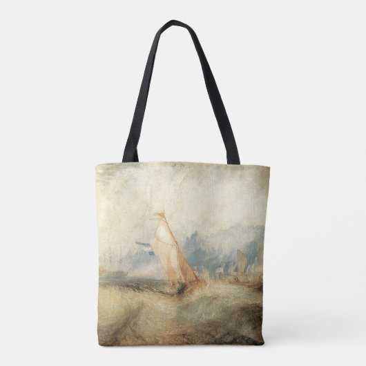 ヴィンテージ海事船シースケープバイジョセフターナー トートバッグ (裏面)