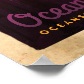 ヴィンテージ海側ピア旅行ポスター ポスター (角)