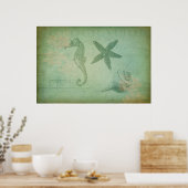ヴィンテージ海動物 ポスター (キッチン)