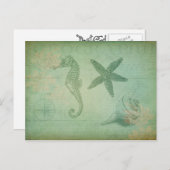 ヴィンテージ海動物 ポストカード (正面/裏面)