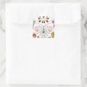 ヴィンテージ海動物、Copepoda by Ernst Haeckel スクエアシール (バッグ)