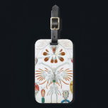 ヴィンテージ海動物、Copepoda by Ernst Haeckel ラゲッジタグ<br><div class="desc">ヴィンテージイラストレーション海洋生命生物学デザインby Ernst Haeckel.この画像は、海洋や多くの淡水環境で見られる小さな甲殻類である様々な子脚動物を特徴としている。一部の種はプランクトニックであるが、一部は底生生物である。</div>