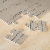 ヴィンテージ海地中海のの地図(1912年) ジグソーパズル (側面)