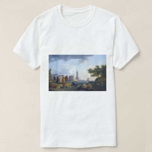 ヴィンテージ海岸 1776 Tシャツ (デザイン正面)