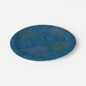 ヴィンテージ海模様 ペーパープレート (アングル)