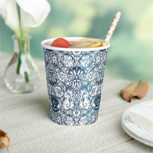 ヴィンテージ海模様 紙コップ (インサイチュ)