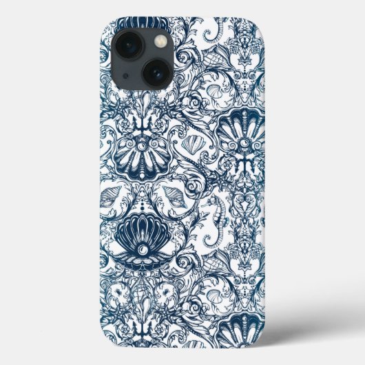 ヴィンテージ海模様 Case-Mate iPhoneケース (裏面)