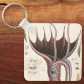 ヴィンテージ海洋生命動物傘イカ キーホルダー (正面)