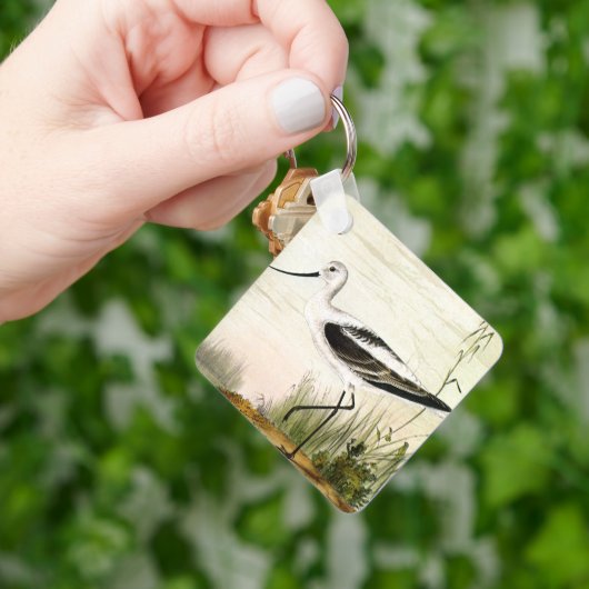 ヴィンテージ海洋生物ショアバード、アボケの鳥 キーホルダー (手)