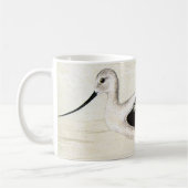 ヴィンテージ海洋生物ショアバード、アボケトバードマグ コーヒーマグカップ (左)