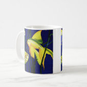 ヴィンテージ海洋生物ファンシー魚、水槽の金魚 コーヒーマグカップ (正面左)