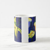 ヴィンテージ海洋生物ファンシー魚、水槽の金魚 コーヒーマグカップ (中央)