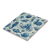 ヴィンテージ海洋生物動物パターン タイル (側面)