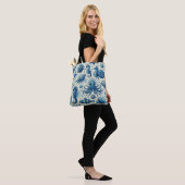 ヴィンテージ海洋生物動物パターン トートバッグ (モデル)