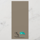 ヴィンテージ海獣ビーチ結婚式メニュー メニュー (裏面)