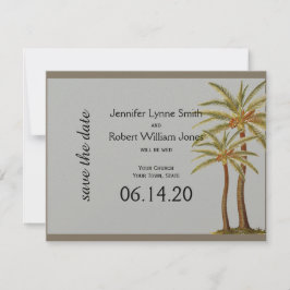 ヴィンテージ海獣ビーチ結婚式保存日 セーブザデート