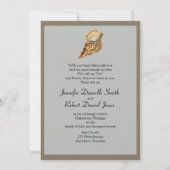 ヴィンテージ海獣ビーチ結婚式 招待状 (裏面)