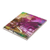 ヴィンテージ海王星カラフル泉 タイル (側面)