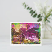 ヴィンテージ海王星カラフル泉 ポストカード (スタンド正面)