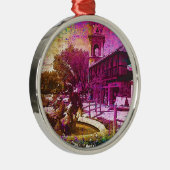 ヴィンテージ海王星カラフル泉 メタルオーナメント (右)