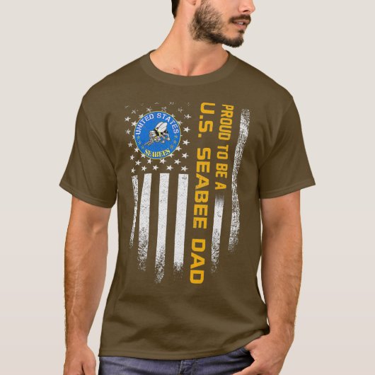 ヴィンテージ海誇りを持った面になる米国国旗 Tシャツ (正面)