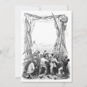 ヴィンテージ海賊と難破した海賊船 (正面)