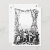 ヴィンテージ海賊と難破した海賊船 ポストカード (正面/裏面)