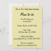 ヴィンテージ海賊の少年とヒヨリの赤ちゃんシャワー招待状 招待状 (裏面)