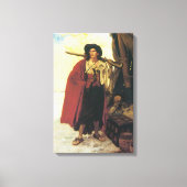 ヴィンテージ海賊の海賊は絵のような男だった キャンバスプリント (正面)